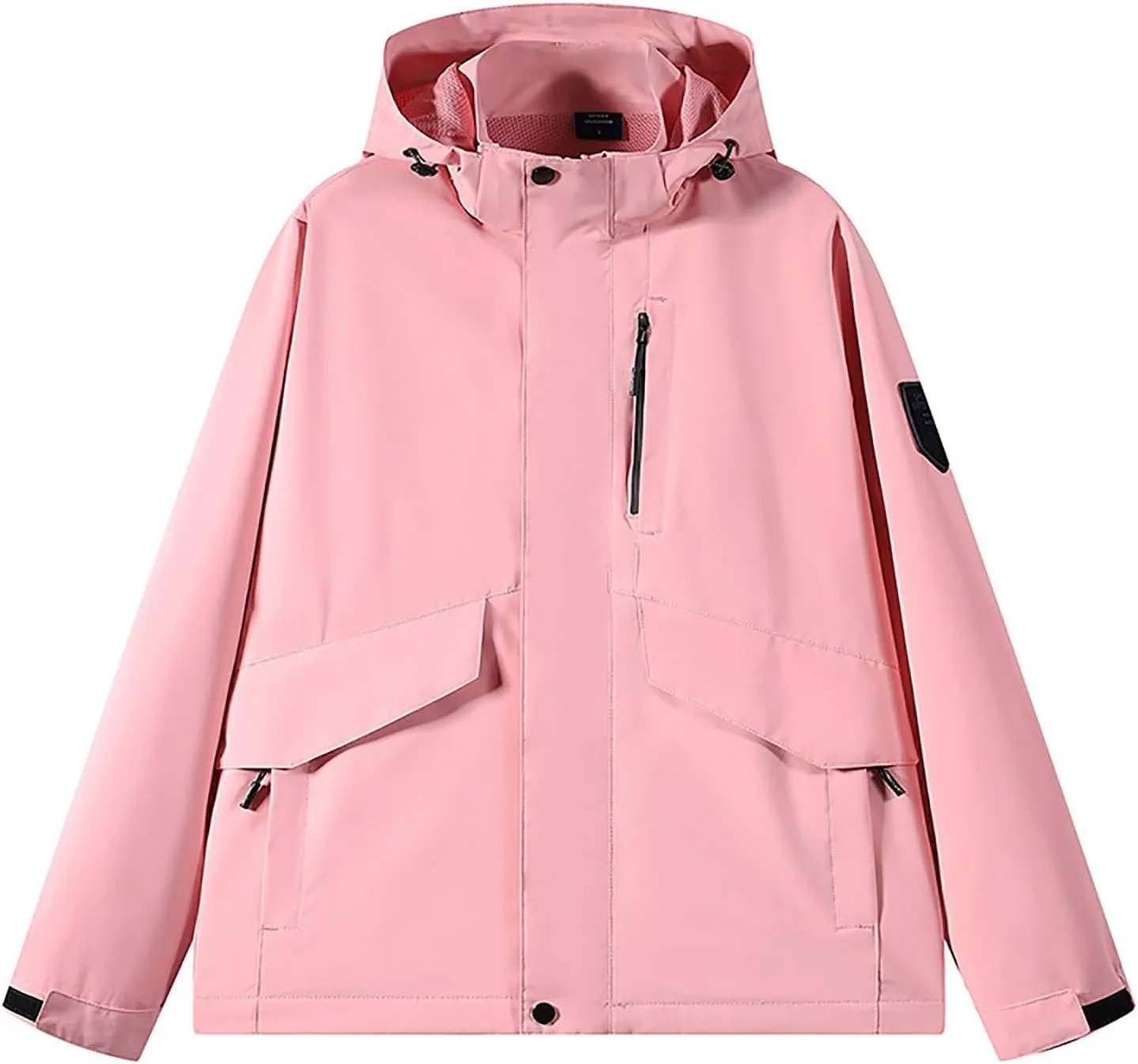 Mens Rain Jackets Waterproof with Hood Lightweight Mens Windbreaker Jackets for Hiking Fishing Winter Coats Outdoor Jacket