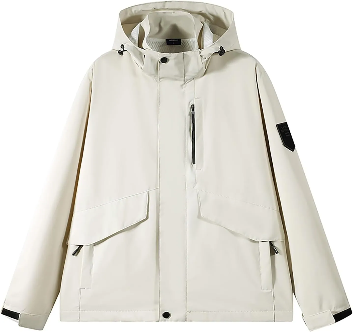 Mens Rain Jackets Waterproof with Hood Lightweight Mens Windbreaker Jackets for Hiking Fishing Winter Coats Outdoor Jacket