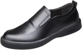 Mens Retro Comfortable Business Height Increasing Non-Slip Softsole Walking Oxford Shoes Men's Casual Walking Shoes Office Flats