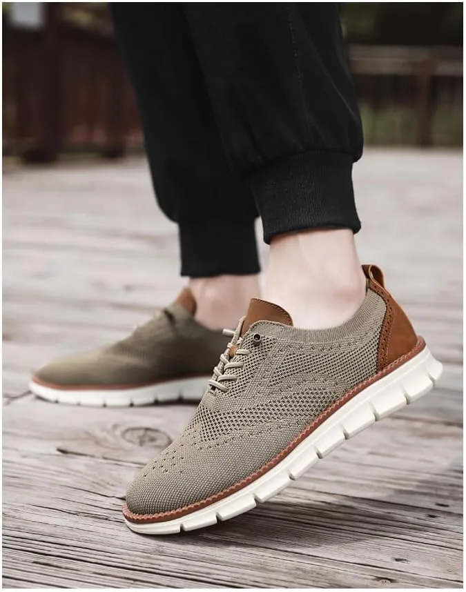Mens Shoes Casual Sneakers,Mesh Dress Shoes for Men,Mens Wearbreeze Shoes,Breeze Shoes for Men,Loafers Slip On Shoes,Comfortable Lightweight Fashion Walking Business Lace-Up Oxford Shoes for Men