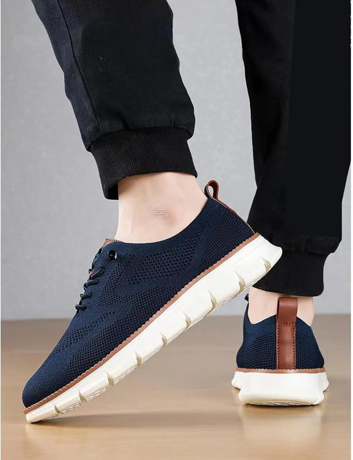 Mens Shoes Casual Sneakers,Mesh Dress Shoes for Men,Mens Wearbreeze Shoes,Breeze Shoes for Men,Loafers Slip On Shoes,Comfortable Lightweight Fashion Walking Business Lace-Up Oxford Shoes for Men