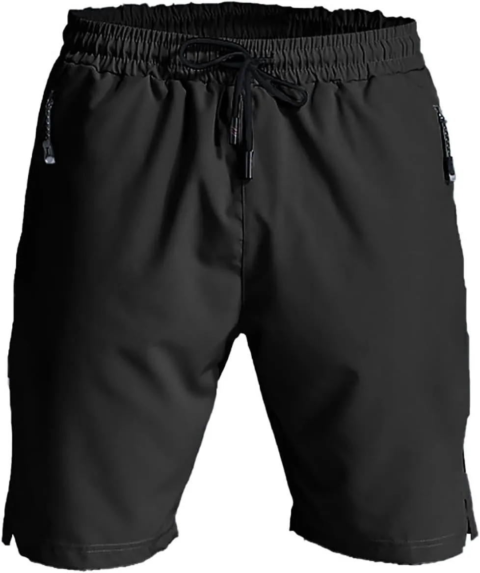 Mens Shorts 5 Inch Casual Flat Front Flex Shorts Athletic Running Shorts Hiking Shorts Regular Fit Big & Tall Shorts