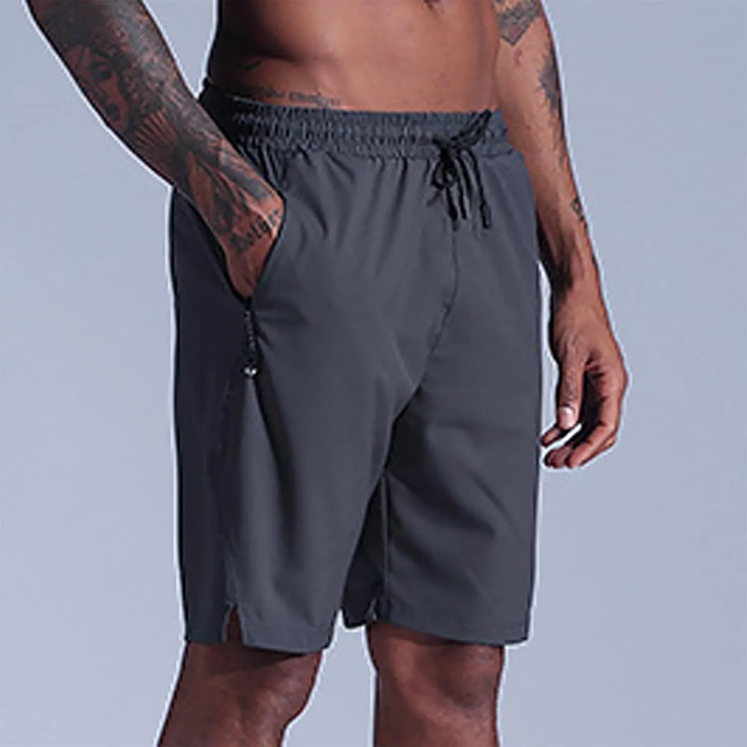 Mens Shorts 5 Inch Casual Flat Front Flex Shorts Athletic Running Shorts Hiking Shorts Regular Fit Big & Tall Shorts