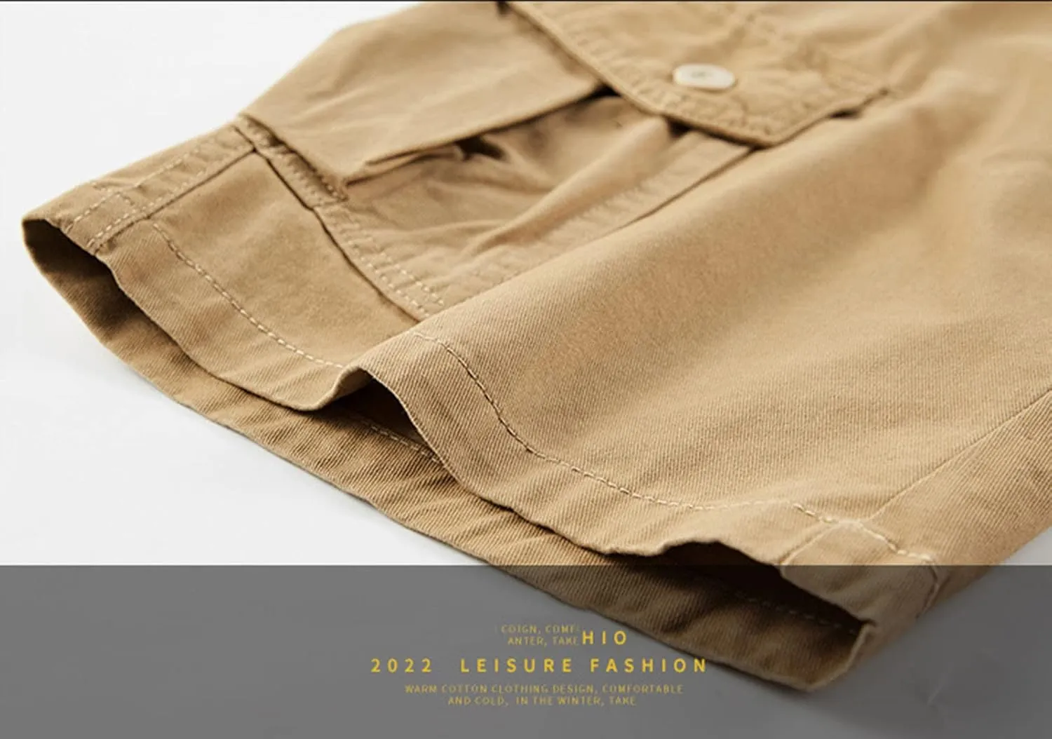 Mens Shorts 5 Inch Men's 5 Inch Inseam Open Flat Elastic Waist Cargo Shorts Relaxed fit Hiking Shorts Work Shorts