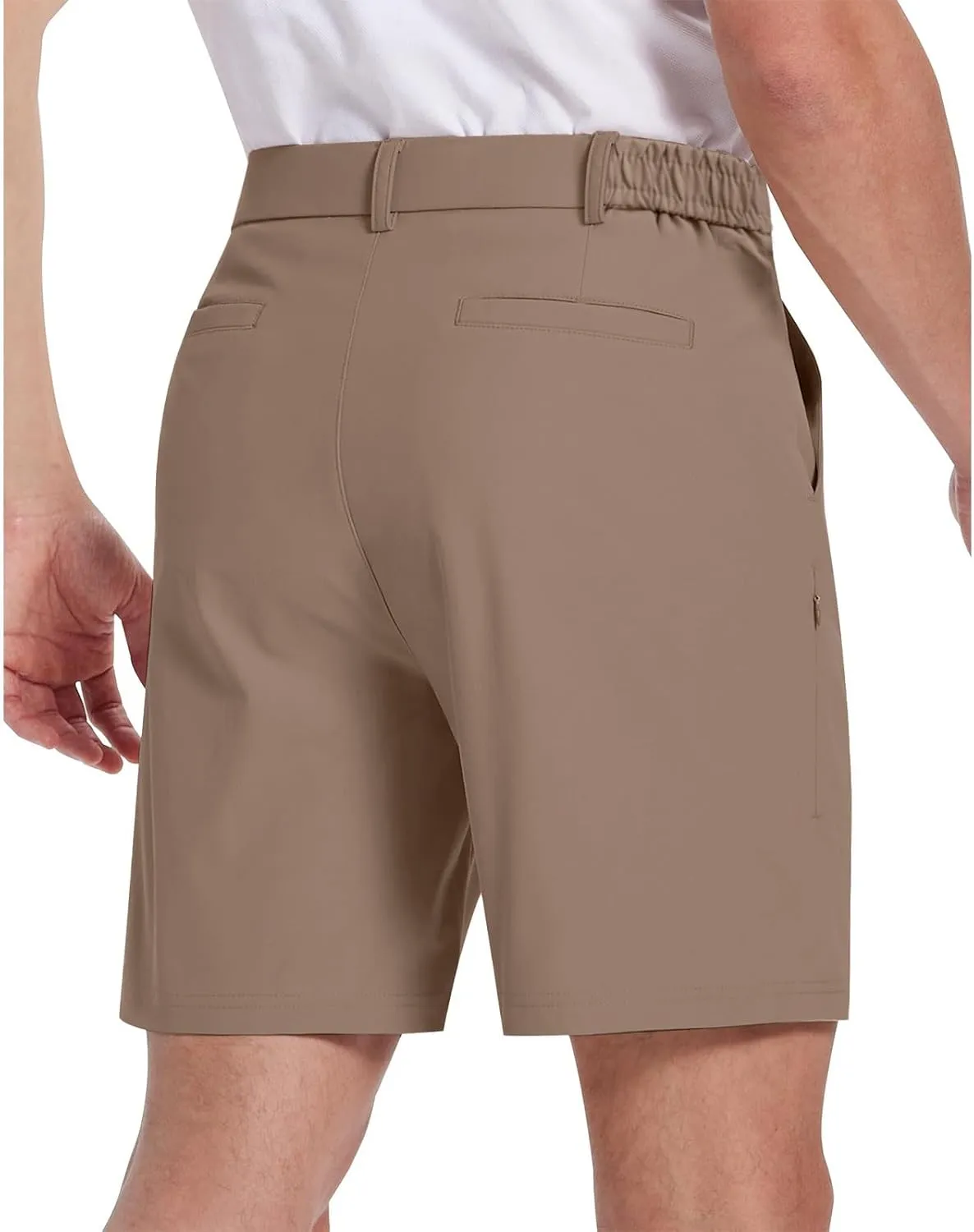 Mens Shorts Casual Bermuda Shorts Classic Fit Golf Athletic Shorts Lightweight Stretch Dress Shorts with Pockets