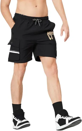 Mens Shorts Casual Men's Cotton Flat Shorts Classic-Fit Golf Shorts Casual Hiking Cargo Shorts with Multi Pockets