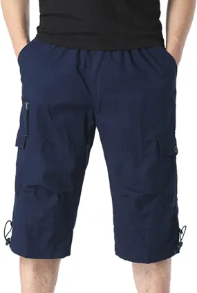 Mens Shorts Casual Men's Hiking Cargo Shorts Lightweight Athletic Shorts with Multi Pocket for Workout Golf Shorts