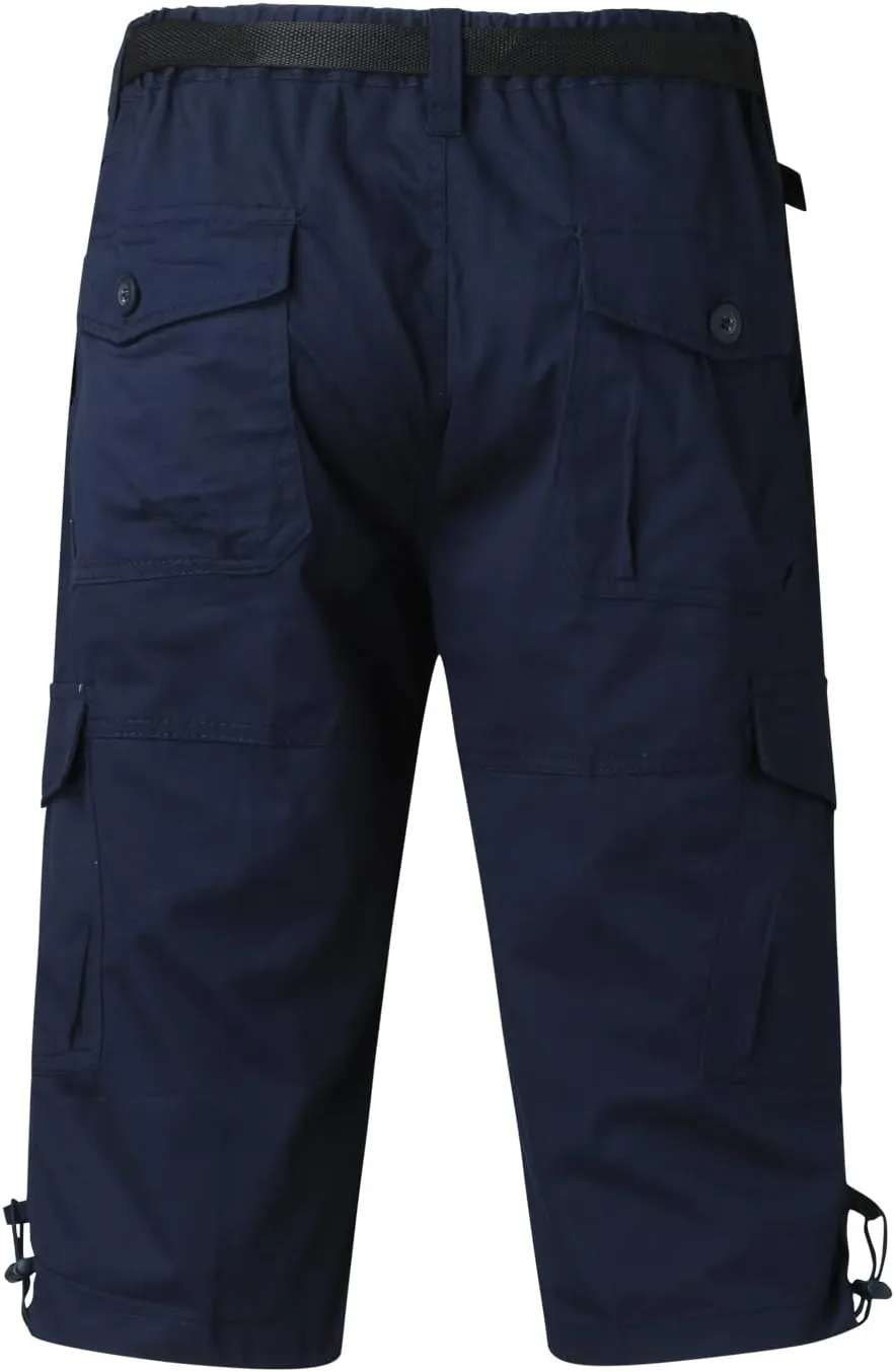 Mens Shorts Casual Men's Hiking Cargo Shorts Lightweight Athletic Shorts with Multi Pocket for Workout Golf Shorts