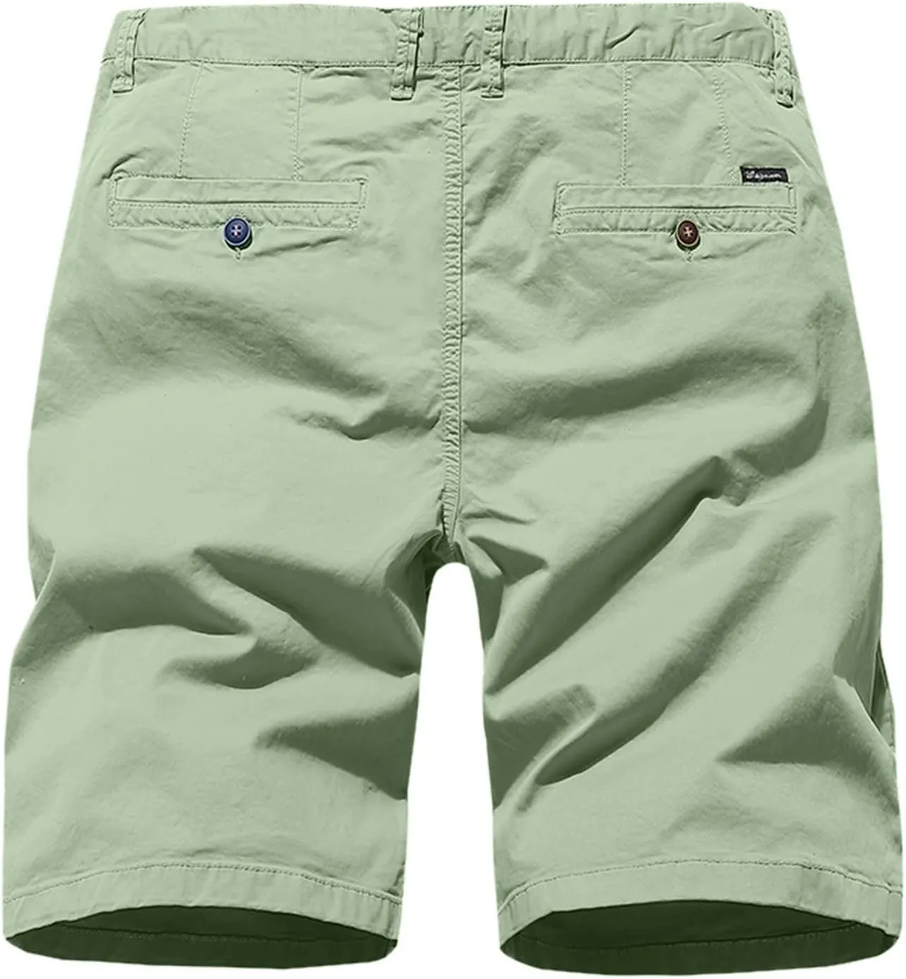 Mens Shorts CasualMen's Lightweight Solid Straight Outdoor Hiking Cargo Shorts Summer Flat Shorts Button up Shorts