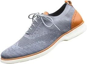 Men's Slip on Walking Shoes Comfy Knitted Loafers Memory Foam Breathable Lightweight Fashion Sneakers Non Slip Travel Jogging Training Gym Shoes Wide Width