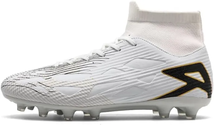 Men's Soccer Cleats Football Cleats for Mens Big Boys High-Top Non-Slip Spikes Shoes for Youth Professional Training Turf Indoor Outdoor Sneaker