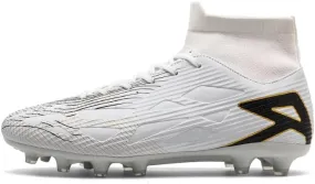 Men's Soccer Cleats Football Cleats for Mens Big Boys High-Top Non-Slip Spikes Shoes for Youth Professional Training Turf Indoor Outdoor Sneaker