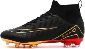 Men's Soccer Cleats Football Cleats for Mens Big Boys High-Top Non-Slip Spikes Shoes for Youth Professional Training Turf Indoor Outdoor Sneaker