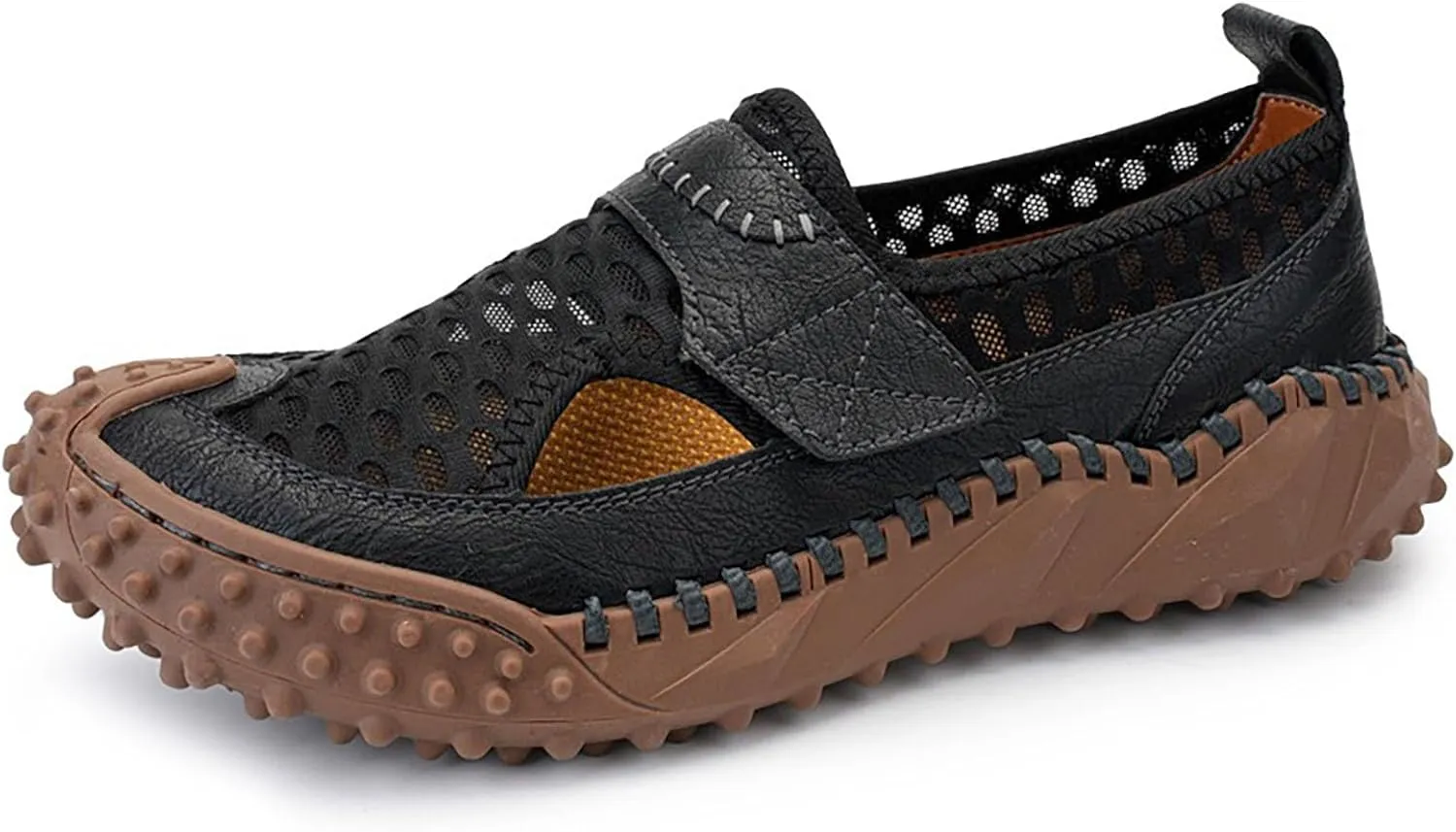 Men's Sports Closed Toe Sandals Leather Sandals Beach Water Shoes Outdoor Hiking Summer