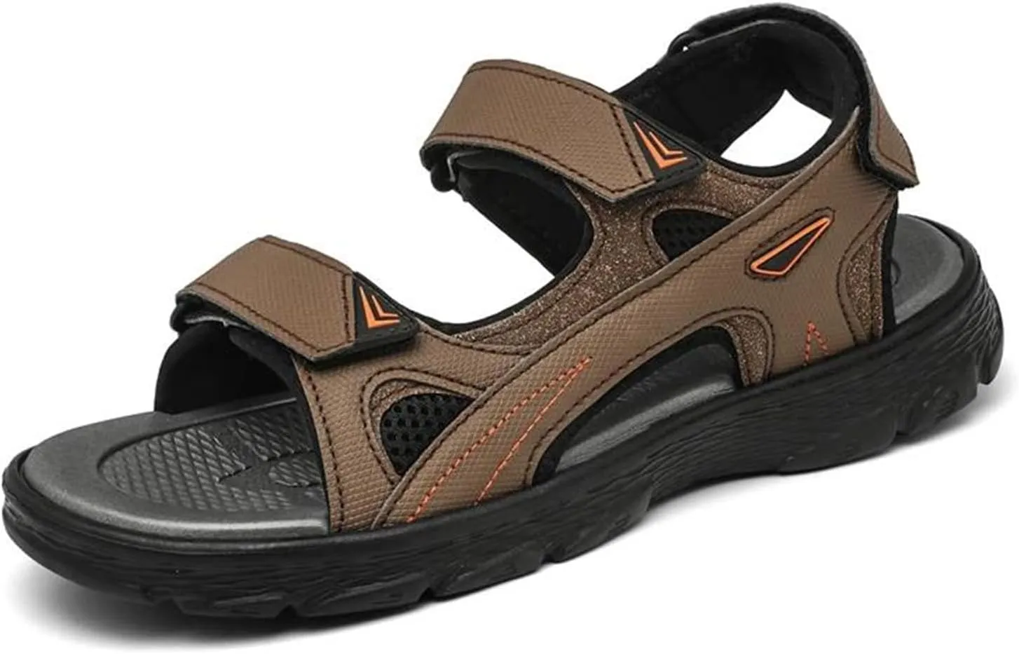 Mens Sports Sandals Outdoor Hiking Waterproof Beach Sports Mens Sandals Summer Open Toe Adjustable Laces