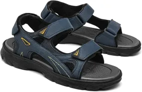 Mens Sports Sandals Outdoor Hiking Waterproof Beach Sports Mens Sandals Summer Open Toe Adjustable Laces