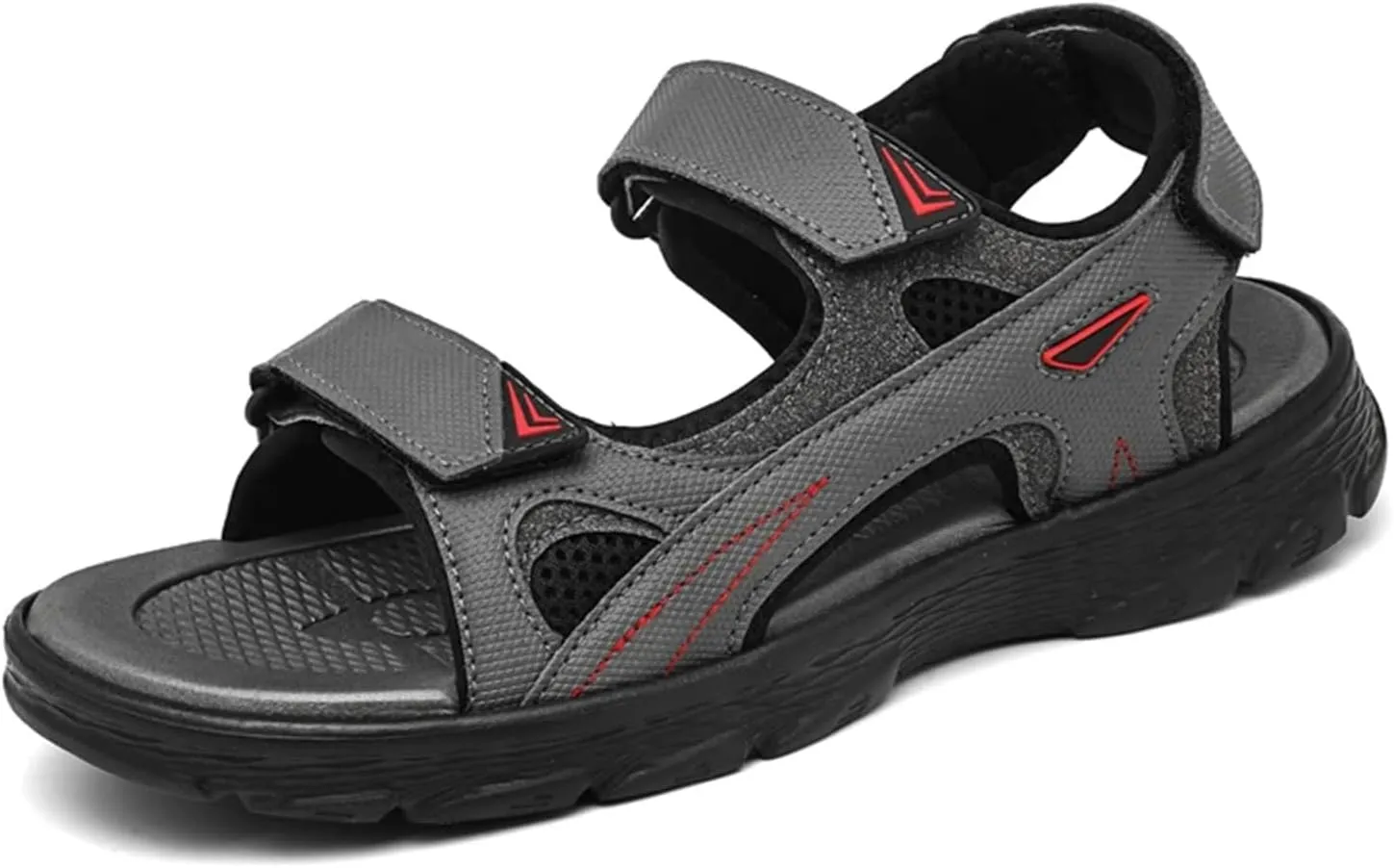 Mens Sports Sandals Outdoor Hiking Waterproof Beach Sports Mens Sandals Summer Open Toe Adjustable Laces