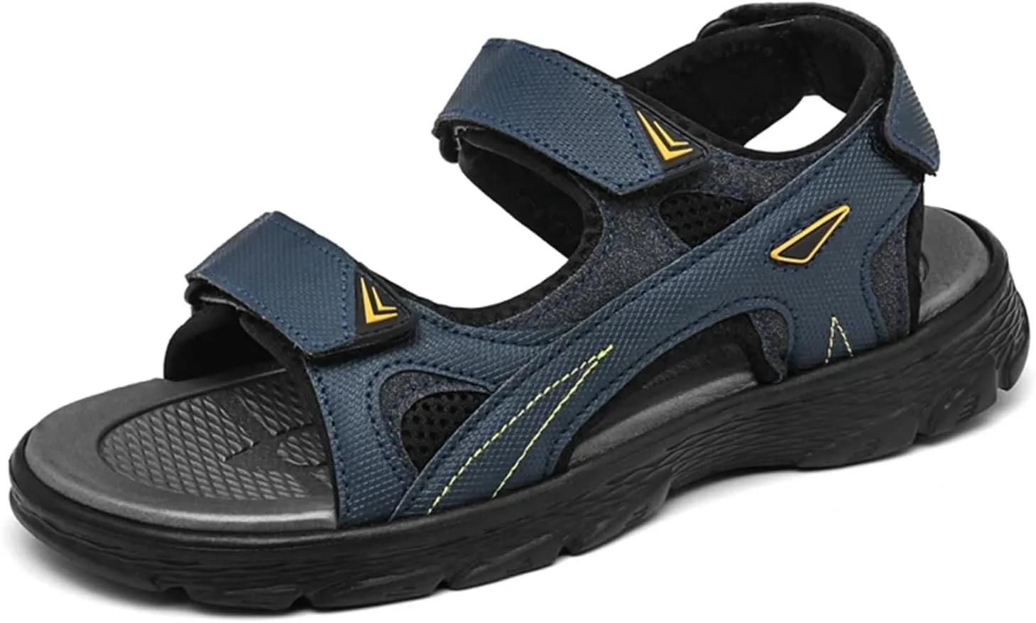 Mens Sports Sandals Outdoor Hiking Waterproof Beach Sports Mens Sandals Summer Open Toe Adjustable Laces