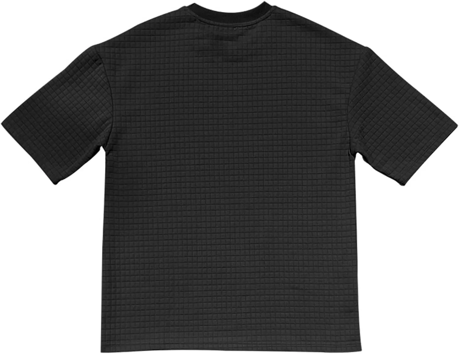 Mens Summer Casual Shirts Short Sleeve Waffle T-shirts Solid Color Crewneck Loose Tees Beach Tops