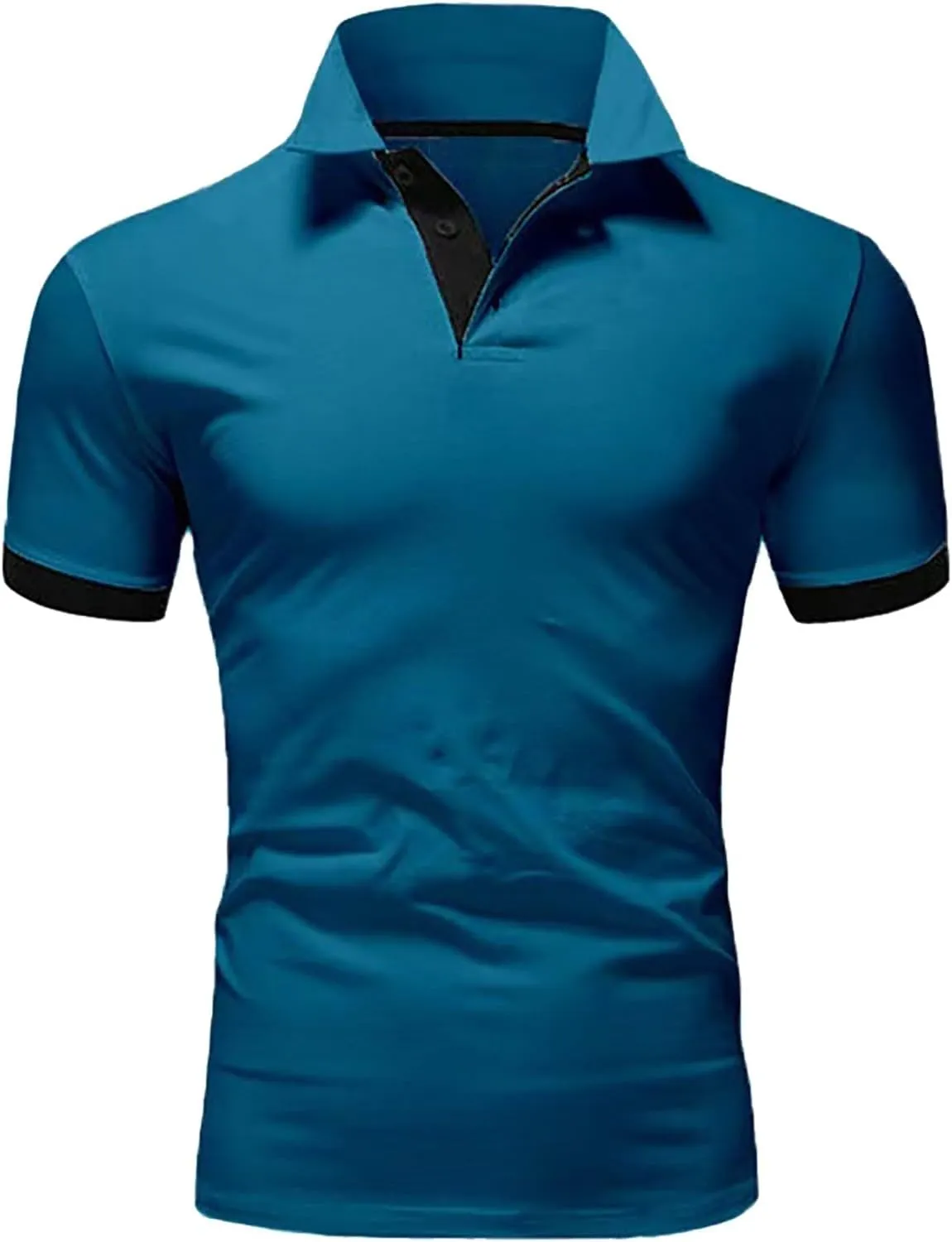 Mens T-Shirts Day Digital Printing Casual Basic Tee Tops Daily Casual Stylish Collared Shirts for Men Polo Shirts