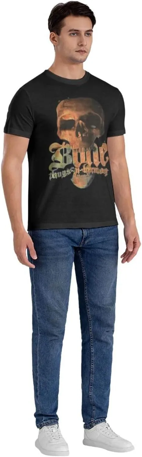Mens T-Shirts Short Sleeve Crew Tee Teenager Funny Summer Cotton Shirts