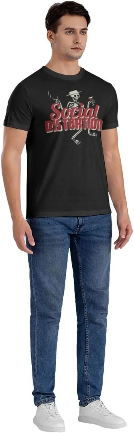 Mens T-Shirts Short Sleeve Crew Tee Teenager Funny Summer Cotton Shirts