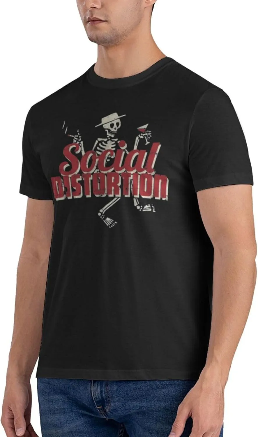 Mens T-Shirts Short Sleeve Crew Tee Teenager Funny Summer Cotton Shirts
