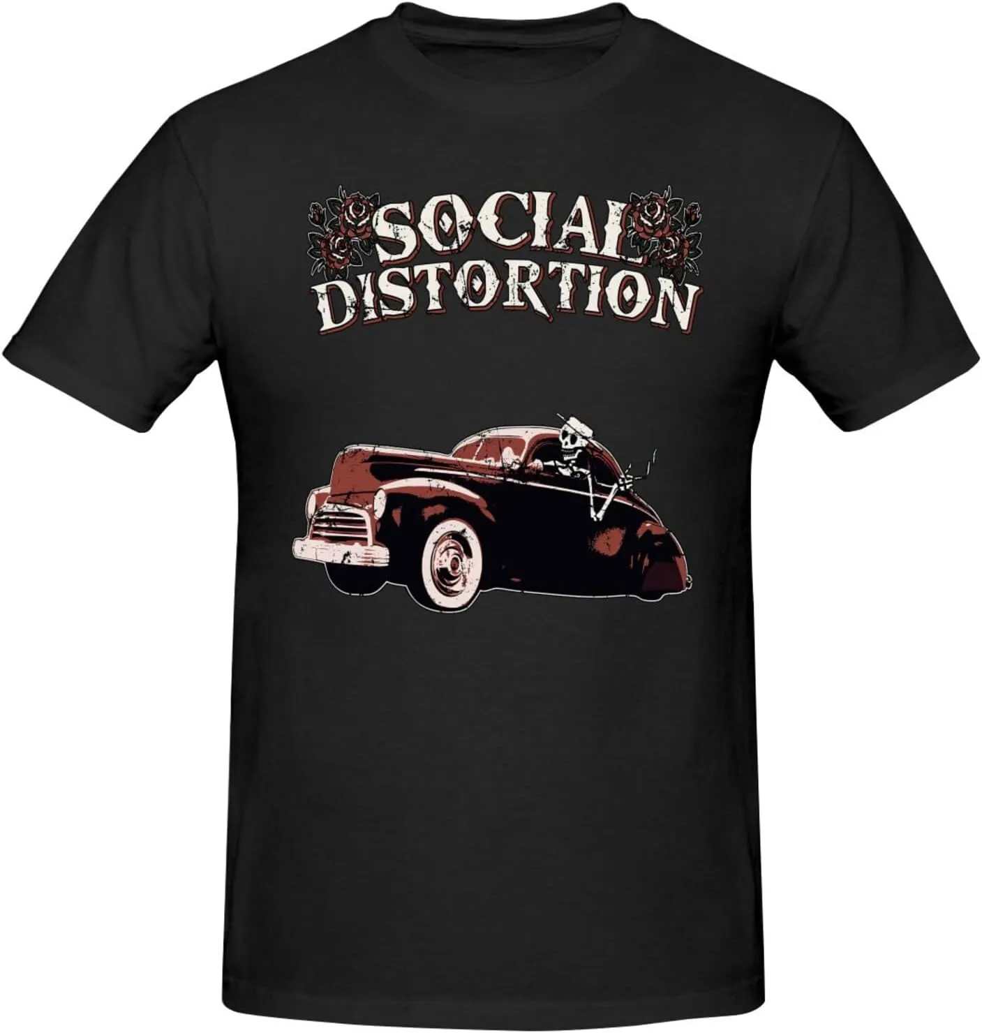 Mens T-Shirts Short Sleeve Crew Tee Teenager Funny Summer Cotton Shirts