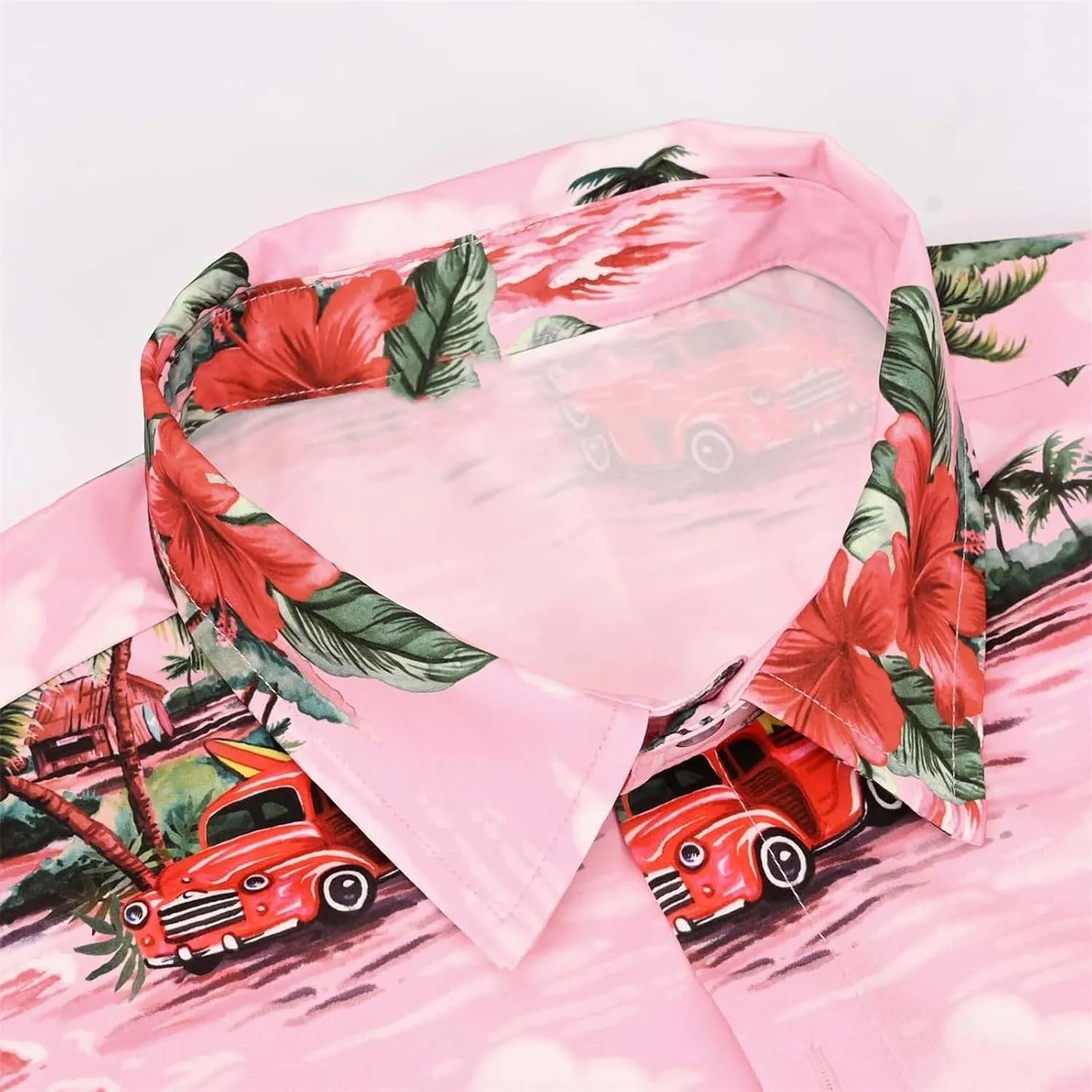 Mens Unique Pattern Hawaiian Shirt Mens Button Down Short Sleeve Shirt Beach Short Sleeve Floral Vacation Outfits