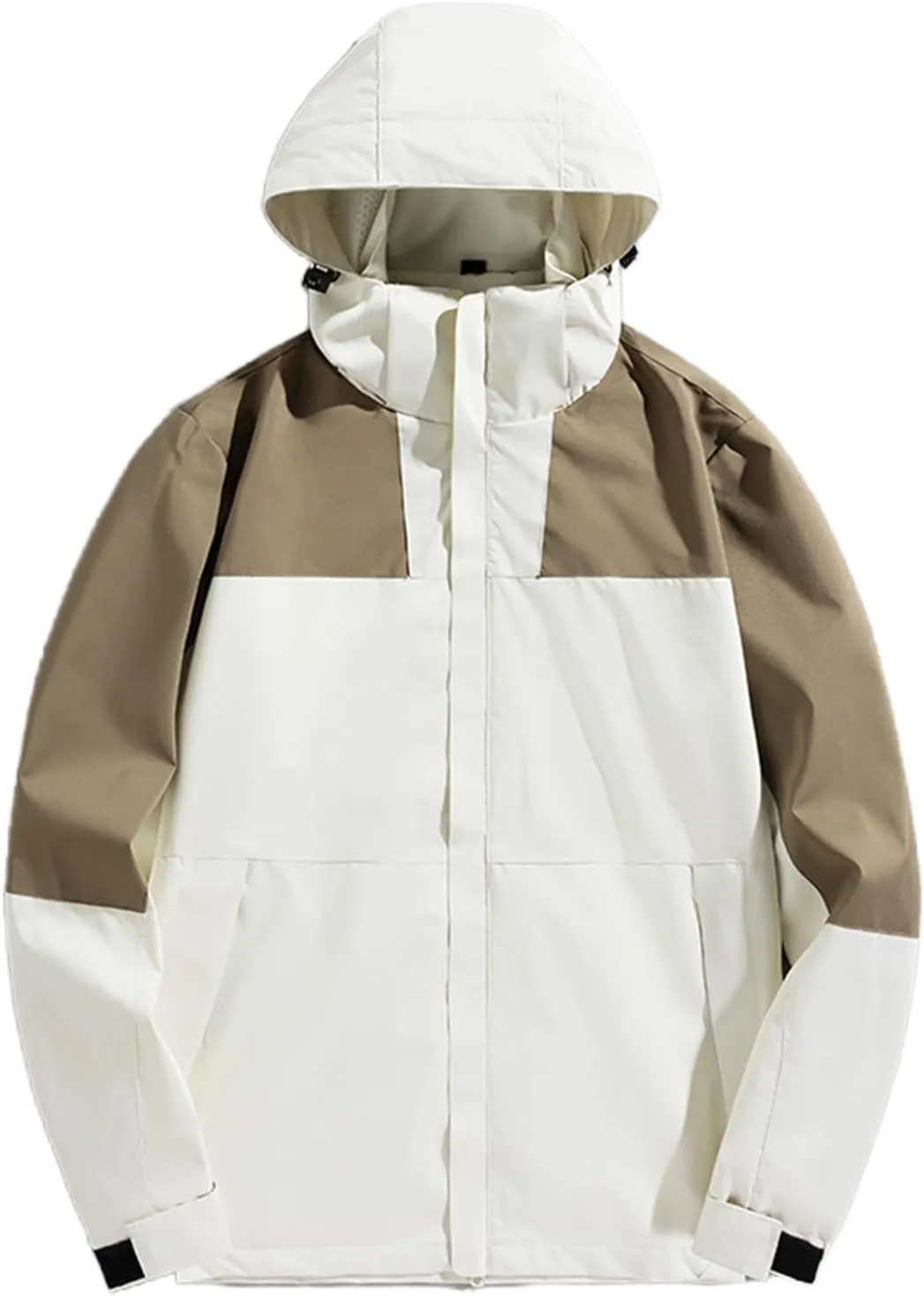 Mens Waterproof Lightweight Hooded Softshell Windbreaker Jackets for Outdoor Sports and Casual Wear in Fall & Winter