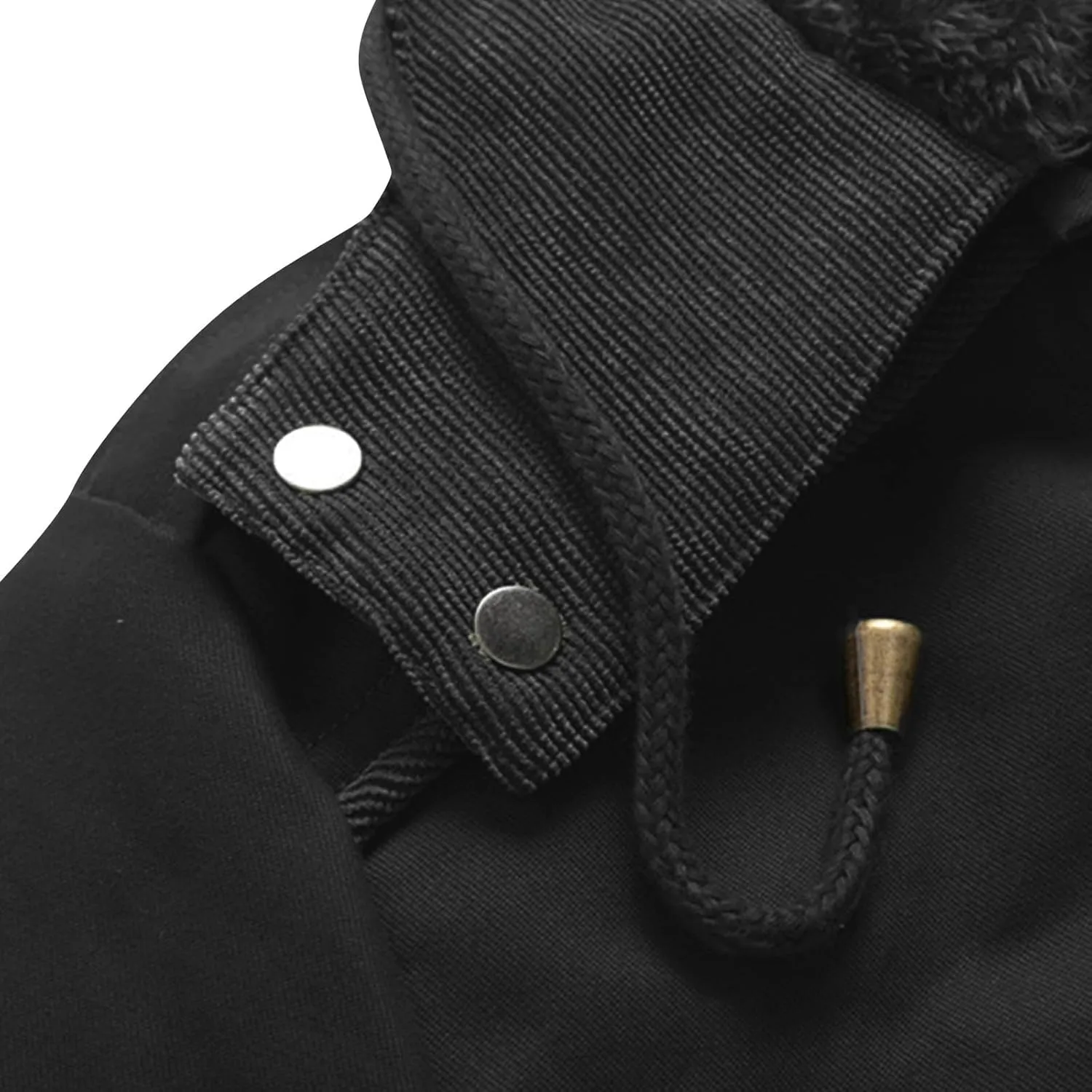 Men's Winter Coats Fleece Lined Cargo Jacket Military Utility Jacket Warm Parka Coat Thermal Cotton Jacket with Pockets