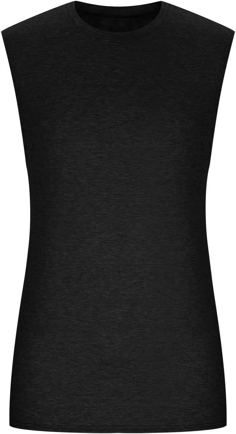 Mens Workout Sleeveless Shirts 2025 Summer Beach Soft Cotton Casual Stringer Tank Tops Bodybuilding Fitness T-Shirts