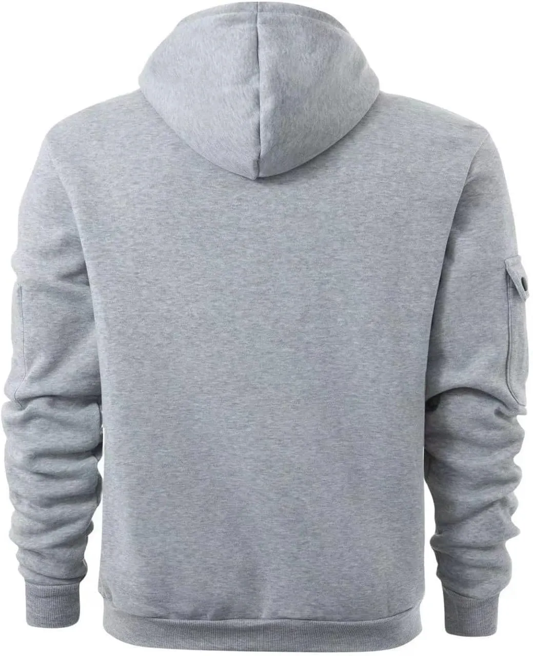 Men's Zip-Up Hoodie Midweight Sweatshirts Full Zip Drawstring Hoods with Pockets for Casual Workout Outdoor Sports