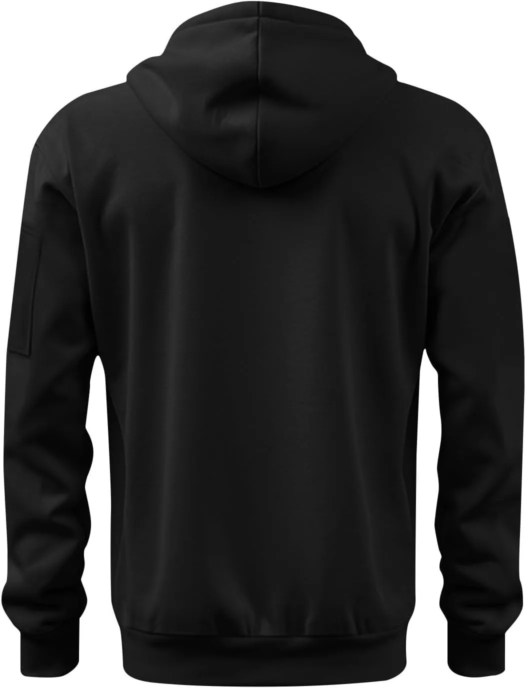 Mens Zipper American Flag Print Hoodies Slim Long Sleeve Drawstring Shirts Plus Size Patriotic Sweatshirt with Pockets