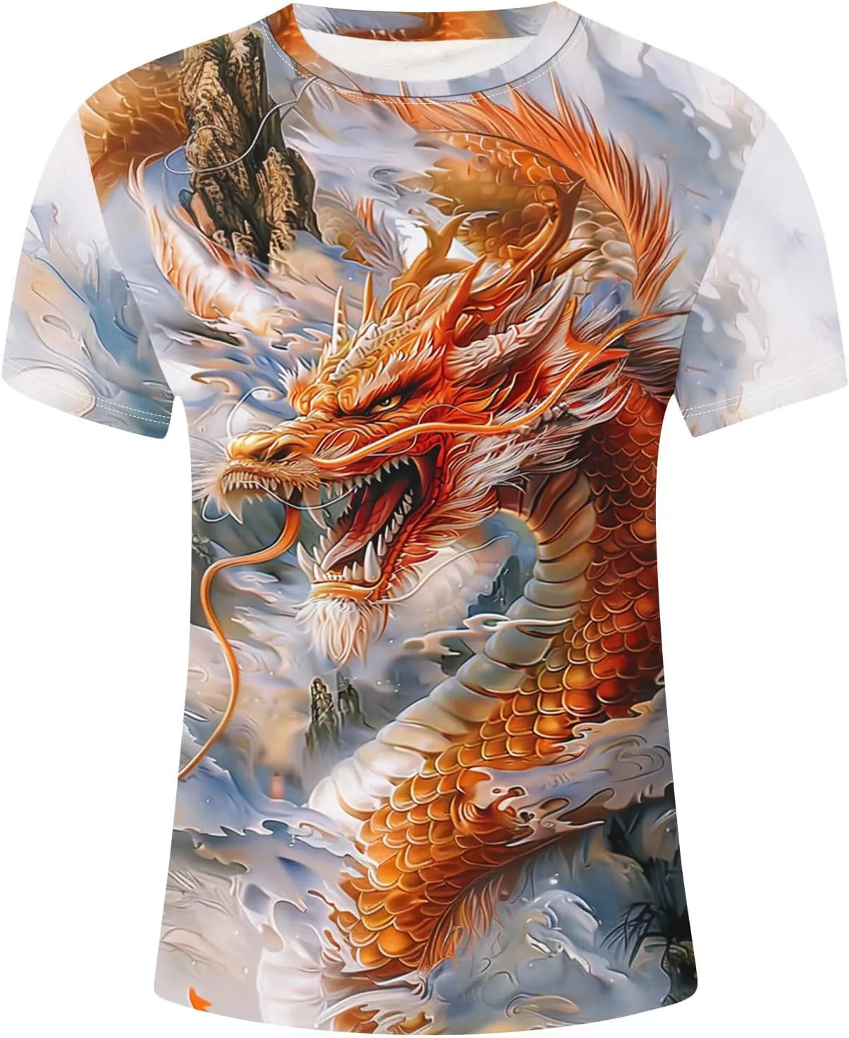 Muscularfit Tshirts Shirts for Men Graphic Vintage Print Graphic Pullover Top Summer Causal Short Sleeve Crewneck Beach Shirt