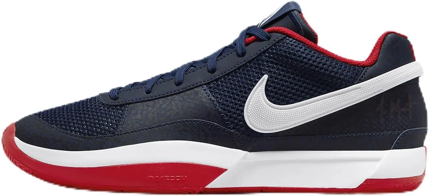 Nike Ja 1 Basketball Shoes (FQ4796-403, Midnight Navy/University Red/White) Size 13
