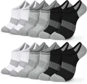 No Show Socks Womens Cotton Low Cut Non Slip Ankle Socks Invisible Casual Short Socks Size 6-11
