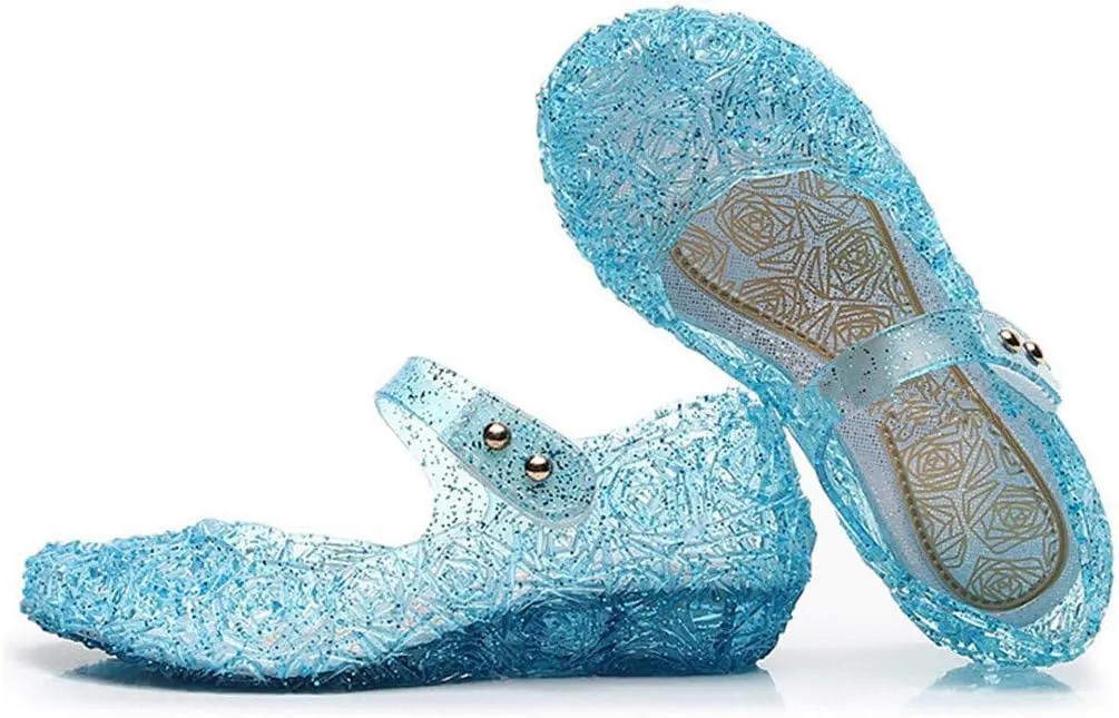 Non Slip Toddler Shoes Infant Shoes Cosplay Party Sandals Wedge Toddler Dance Girls Jelly Toddler Knit Shoes