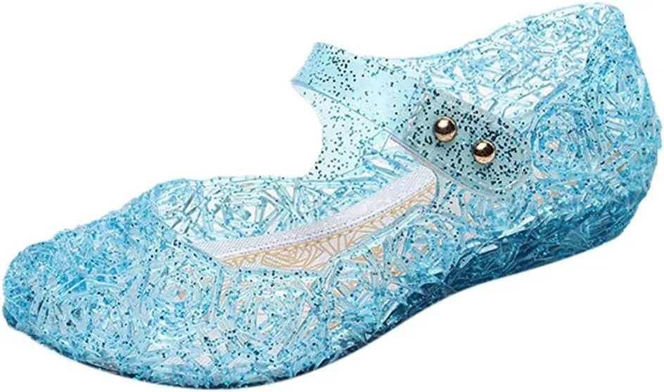 Non Slip Toddler Shoes Infant Shoes Cosplay Party Sandals Wedge Toddler Dance Girls Jelly Toddler Knit Shoes