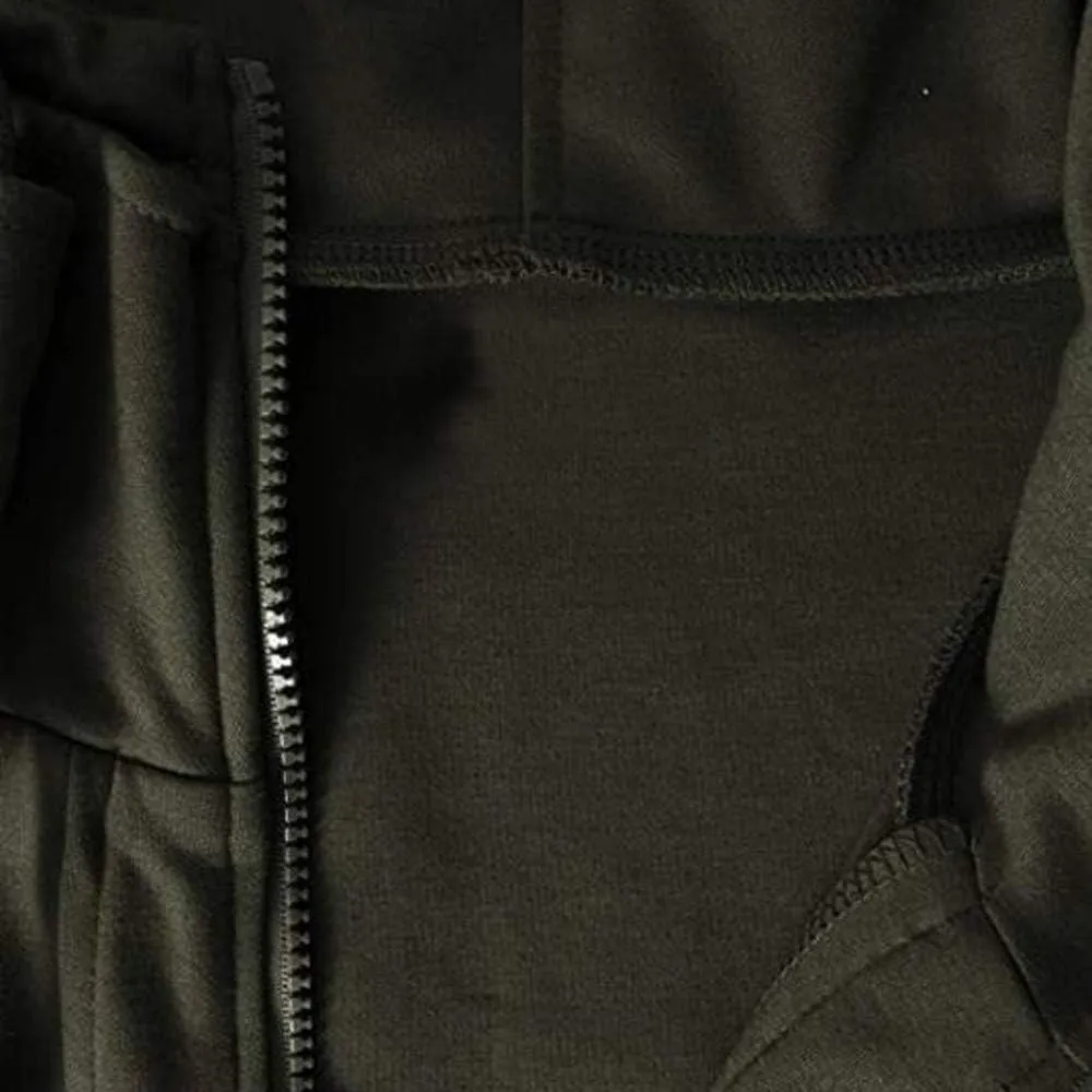 peqiut Mens Jacket Casual Long Sleeve Sport Hoodie Solid Color Mens Winter Jackets Fleece Zip Up Coats with Pockets Comfort