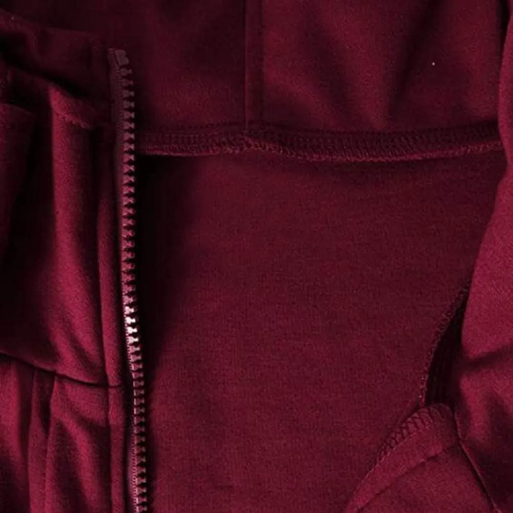 peqiut Mens Jacket Casual Long Sleeve Sport Hoodie Solid Color Mens Winter Jackets Fleece Zip Up Coats with Pockets Comfort