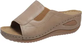 Platform Sandals for Women Women Walking Sandals Summer Platform Comfortable Low Wedges Womens Sandal Womens Orthopedic Casual Open Toe Wedge Sandal Beach Dressy