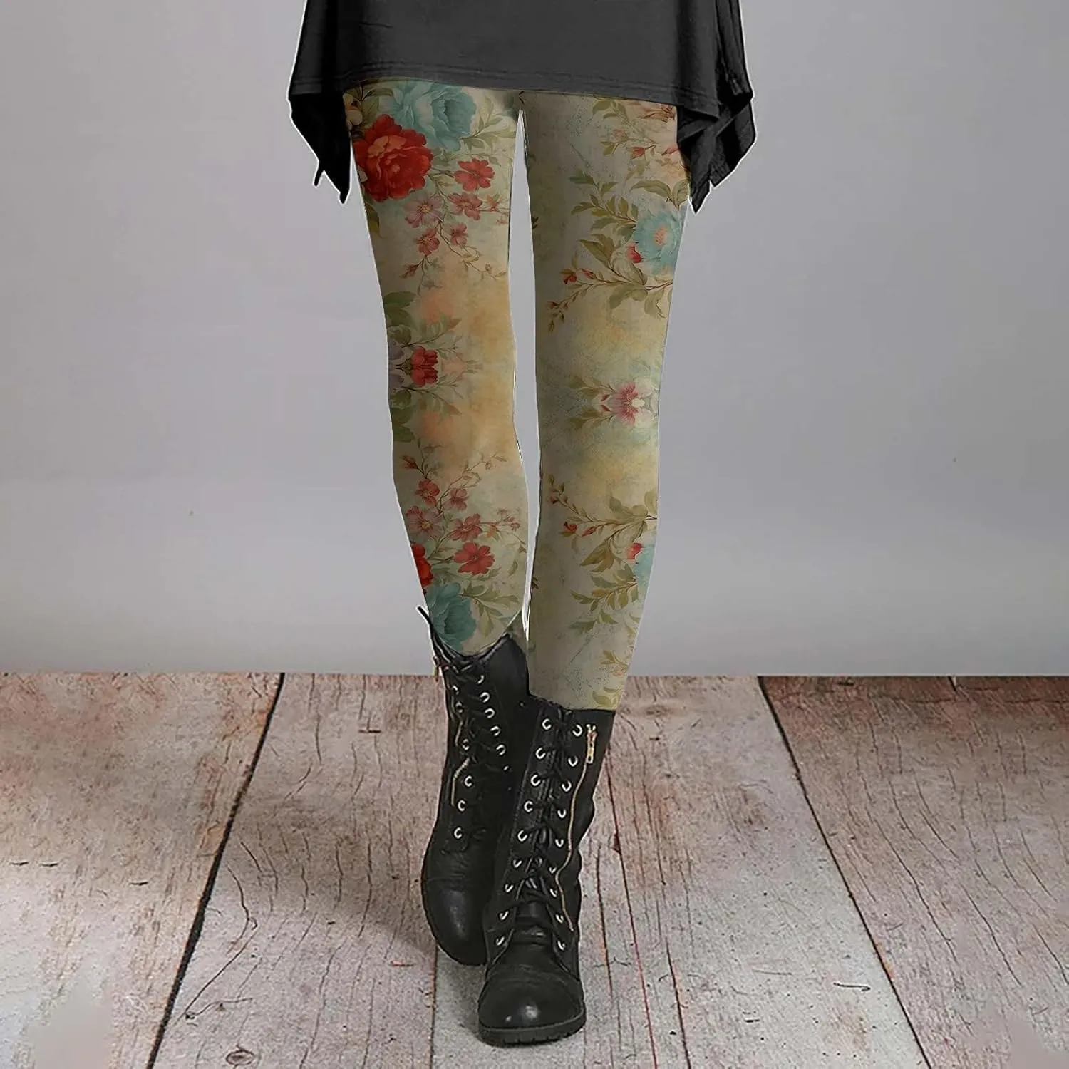 Plus Size Leggings for Women with Pockets Cow Print Pants Women Womens Valentines Day Leggings