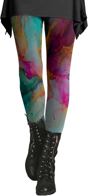 Plus Size Leggings for Women with Pockets Cow Print Pants Women Womens Valentines Day Leggings