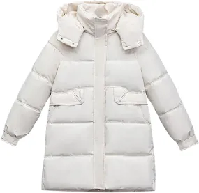 Plus Size Winter Coats For Women Long Sleeve Down Jacket Long Puffer Jacket Womens Womens Trench Coat