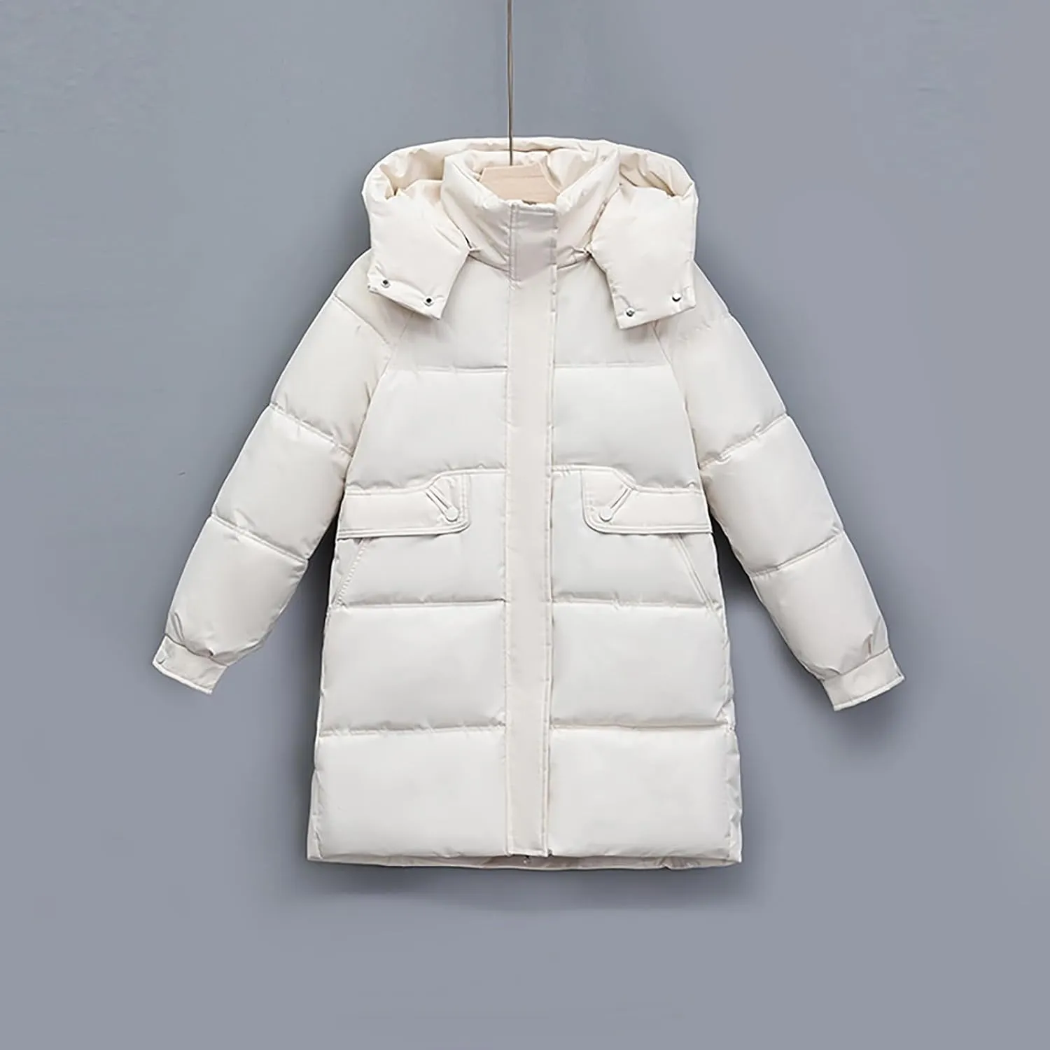 Plus Size Winter Coats For Women Long Sleeve Down Jacket Long Puffer Jacket Womens Womens Trench Coat