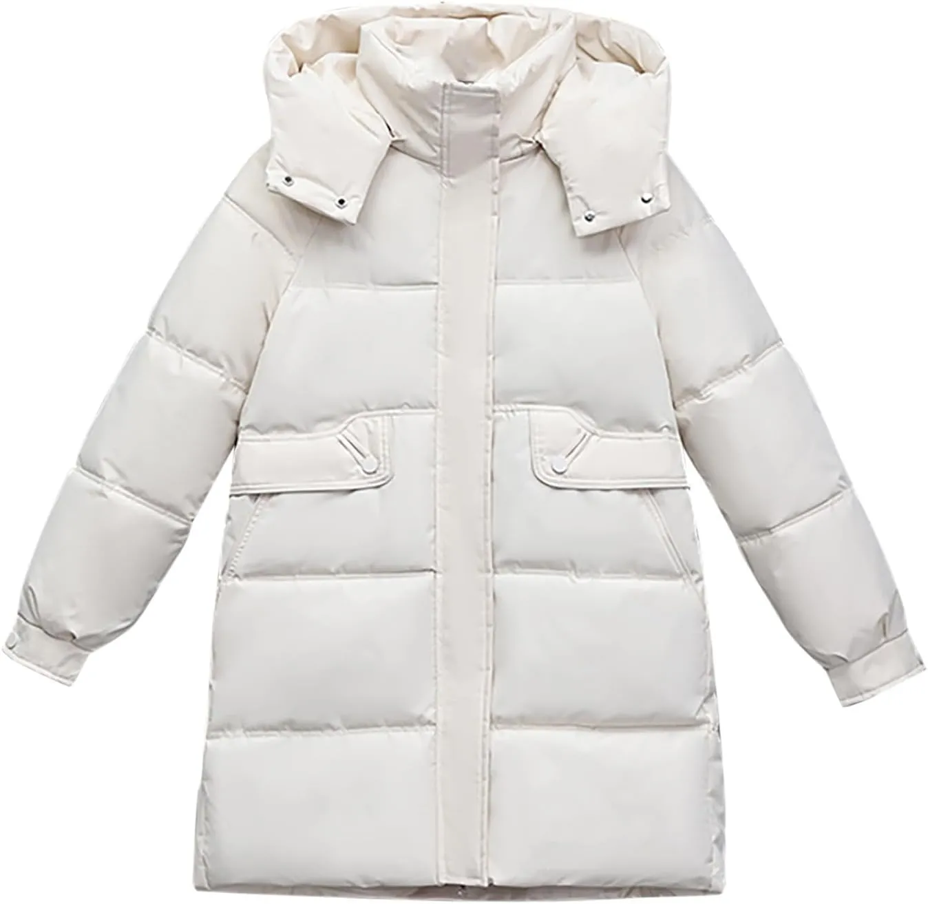 Plus Size Winter Coats For Women Long Sleeve Down Jacket Long Puffer Jacket Womens Womens Trench Coat