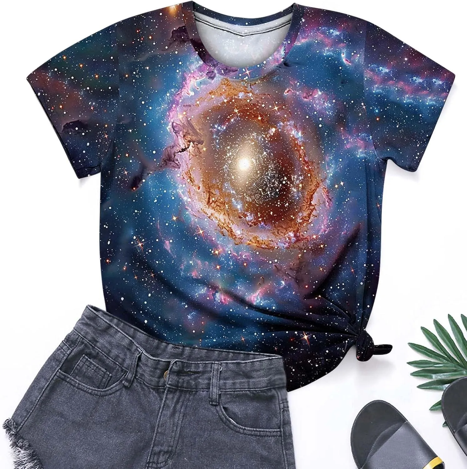 Plus Size Womens Tshirts Graphic Tee Short Sleeve Summer Tunic Tops Causal Loose Shirts Teen Girls Crew Neck Tshirts