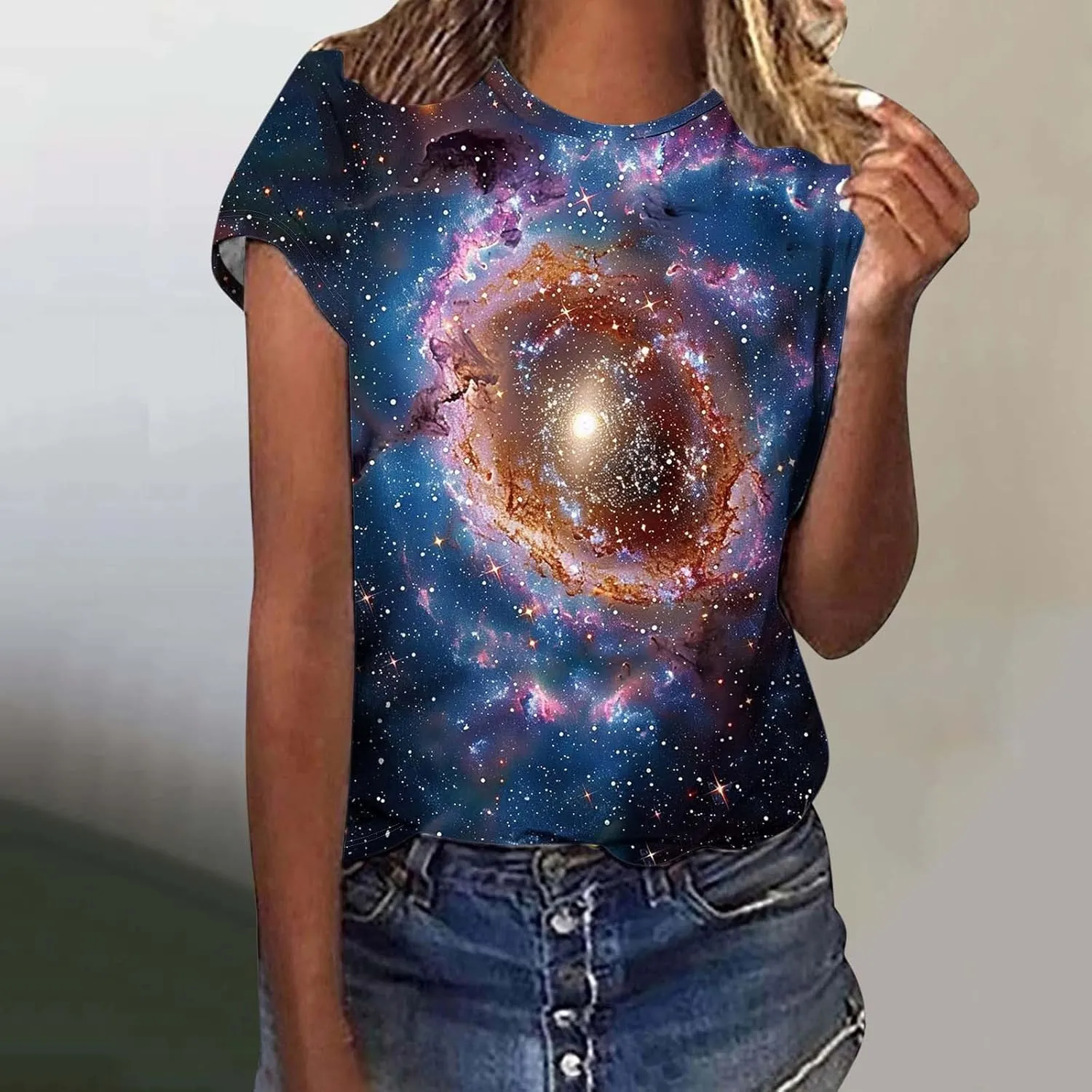 Plus Size Womens Tshirts Graphic Tee Short Sleeve Summer Tunic Tops Causal Loose Shirts Teen Girls Crew Neck Tshirts