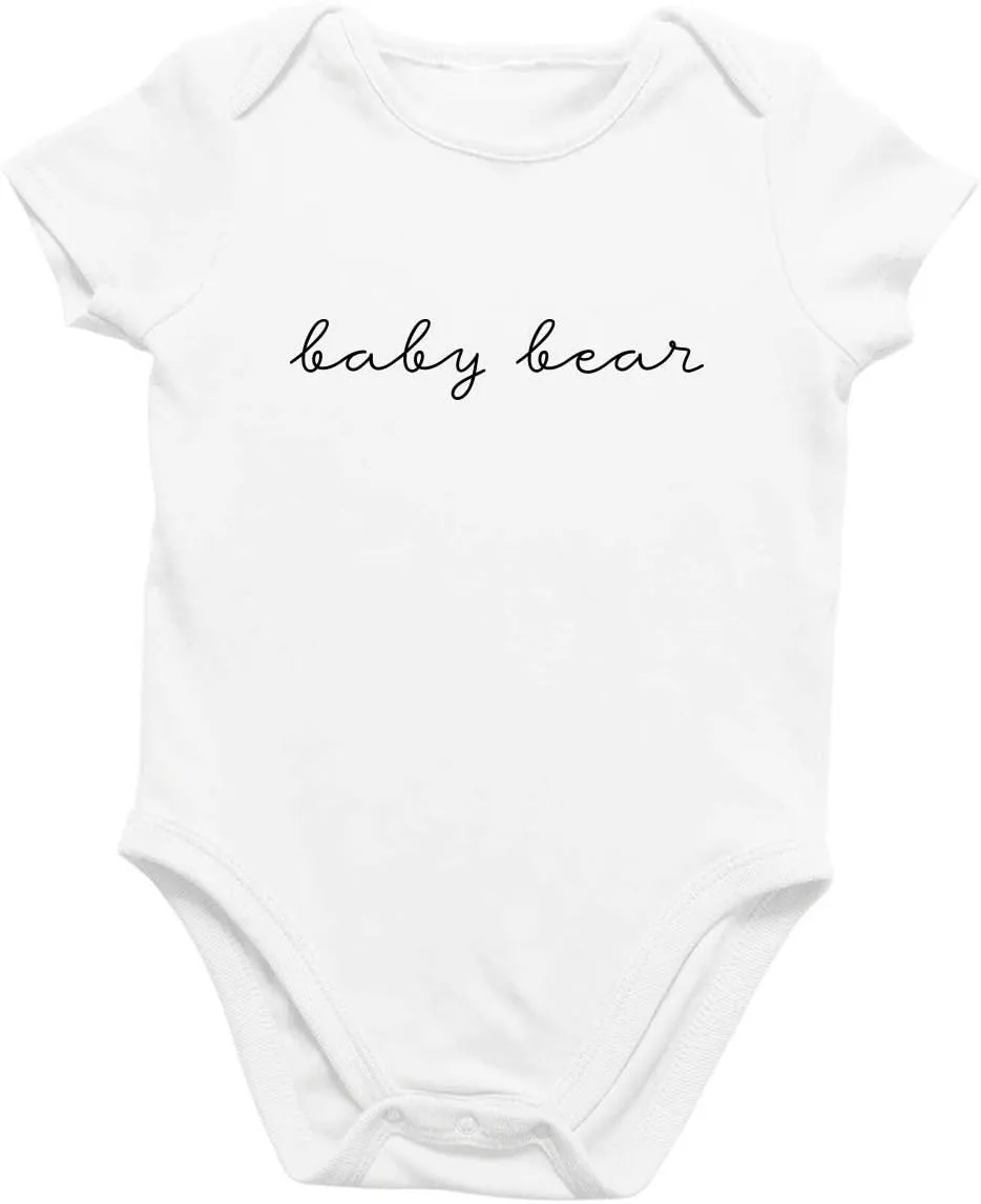 Printique Organic GOTS Certified Baby Onesie Unisex Bodysuit 0-18 months - Cute Animal Quotes